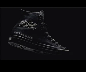 Converse All Star Limited Edition AC/DC US Size 13 Dated 2009 - Picture 1 of 5