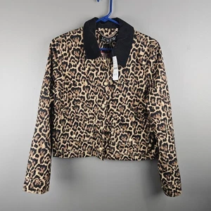  J.Crew Short Barn Jacket Iin Leopard Cotton Canvas Size S - Bild 1 von 8
