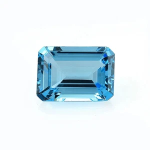 Natural AAA Swiss Blue Topaz Baguette Cut Loose Gemstone For Making All Jewelry - Picture 1 of 9