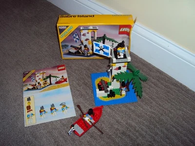 LEGO Piratas SABRE ISLAND 6265 100% COMPLETO Manual Instrucciones con Caja En muy buena condición Foto 1 de 4