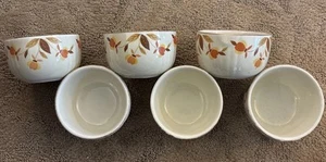 Set Of 6 Superior Hall's Mary Dunbar 3 1/2" X 2 1/8" Custard Bowls - Picture 1 of 2