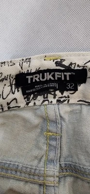 Pantalones de mezclilla TRUK FIT para hombre talla 32 azul claro desgastados holgados/calce regular Foto 1 de 4