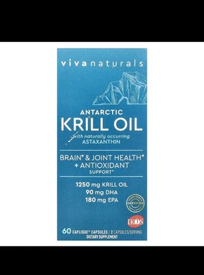 Aceite de Krill Antártico con Astaxantina, 60 Cápsulas Caplique® Foto 1 de 2