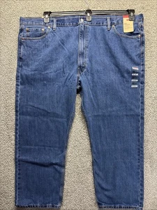 Jeans Levi 505 Grande y Alto Calce Recto Azul Denim Talla 52 X 30 Nuevos con Etiquetas - Imagen 1 de 8