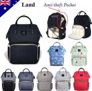 GENUINE LAND Large Multifunctional Baby Diaper Nappy Backpack Mummy Changing Bag - Picture 1 of 34