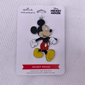 Mickey Mouse Enamel Christmas Ornament 2022 Hallmark Ornaments NEW - Picture 1 of 12