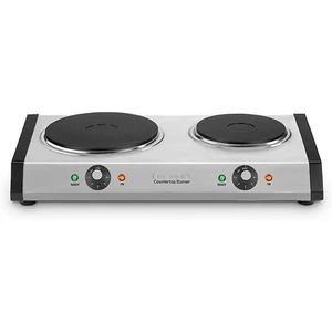 Quemador doble de hierro fundido Cuisinart, duradero con carcasa de acero inoxidable cepillado - Imagen 1 de 3