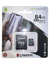 Kingston 64GB MicroSD SDXC Class10 Memory Card TF 100MBs with Adapter Pack Of 20