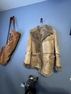 VTG Rare Bert Paley Shearling Jacket Size 46 - Image 1 of 4