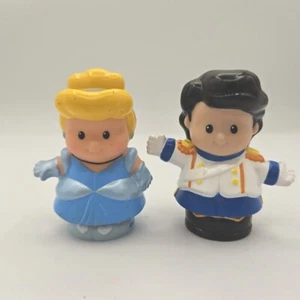 Fisher Price Little People Cinderella & Prince Charming Figures Disney Talkers - Picture 1 of 13