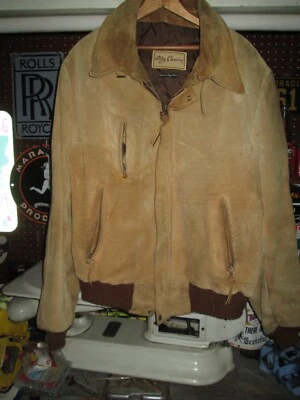 OLEG CASSINI De Colección Años 70 80 Cuero Gamuza Western Chaqueta Abrigo Bombardero ARGENTINA L Foto 1 de 4