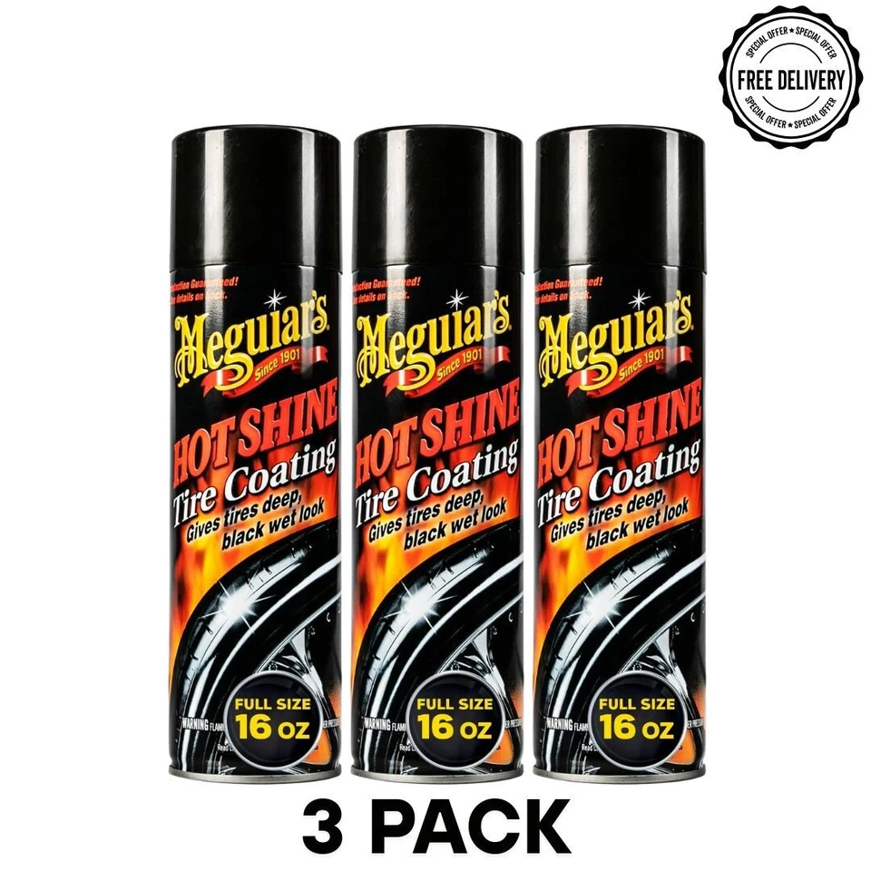 Meguiar's Hot shine High Gloss Tire Coating, G13815, 15 oz (3 Bottles) Foto 1 de 1