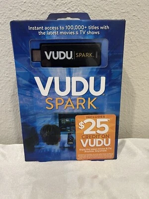 Vudu Spark 数字流媒体播放器 HDMI 流媒体棒 - 信用可能过期 - 全新 — 第 1/3 张图片