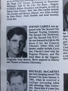 Second City Winner Take Oil Program 1991 Steve Carell Comedy Theatre Revue - Picture 1 of 4