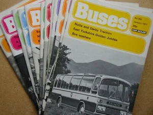 Buses Incorporating Passenger Transport. January to December 1977. 12 Issues VG+ - Picture 1 of 4