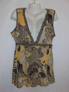 Sonoma Life+ Style geblümtes Top ärmellose Bluse Damen XL - Bild 1 von 7