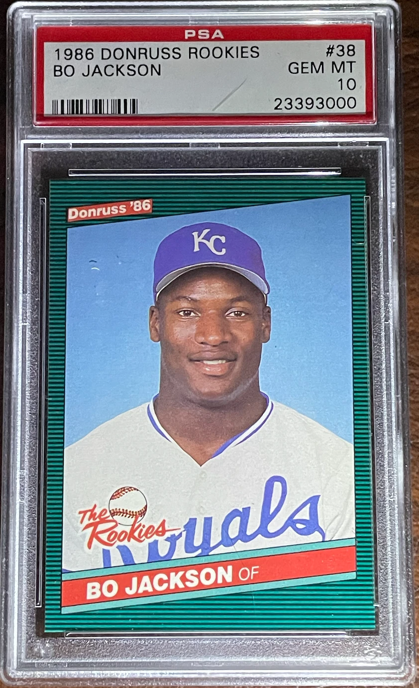 1986 Donruss Rookies #38 Bo Jackson Psa 10 Gem Mt