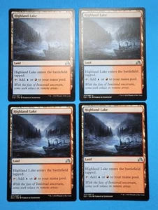 4x Highland Lake Shadows Over Innistrad 2016 Mtg Magic Card Dual Land Mana 277 - Picture 1 of 4