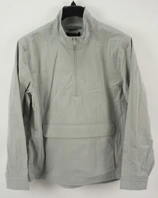 Nova Jaqueta Masculina Kenneth Cole Technical Woven Windbreaker Anorak Cinza Extra Grande $120 - Imagem 1 de 4