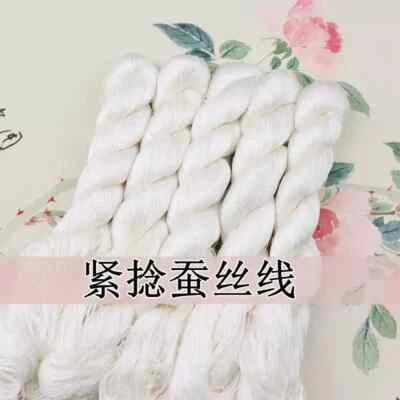 16silk tight twisted water ripple mulberry silk,hand-dyed embroidery silk thread - Image 1 of 4