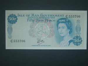 **Billete nuevo 'UNC' * Fin de emisión Isla de Man 50p 1979** - Imagen 1 de 6