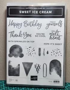 Stampin Up Retired - Sweet Icecream stamp set - Polymer - Picture 1 of 1
