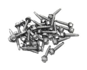 Snow Guard Screws #14 Self Drilling Hex Washer Head Steel Screw Sets 50 Piece - Picture 1 of 6