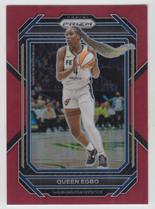 2023 PANINI PRIZM WNBA QUEEN EGBO /199 RED PRIZM #78 MYSTICS
