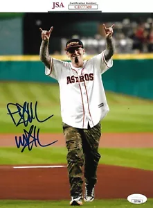 PAUL WALL RAPPER signed auto HOSTON ASTROS 8x10 Photo FIRST PITCH w/ COA JSA - Picture 1 of 2