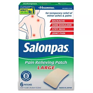 Salonpas Pain Relieving Patch, Large, 6 Patches - Picture 1 of 4