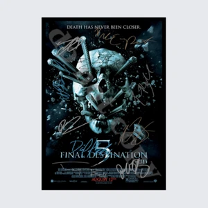 FINAL DESTINATION 5 FILM MOVIE SIGNED AUTOGRAPH POSTER PRINT A5 A4 A3 - Picture 1 of 1