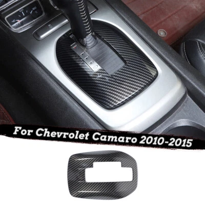 Carbon Fiber ABS Gear Shift Panel Frame Cover Trim for Chevrolet Camaro 2010-15 Foto 1 de 4