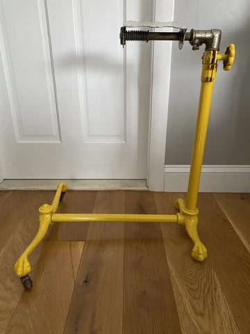 19TH C ANTIQUE VICTORIAN DRAFTING TABLE CAST IRON INDUSTRIAL BASE RARE YELLOW Cover