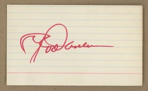 Rod Carew Vintage Red Ink Signature Index Card Auto with B&E Hologram - Picture 1 of 1