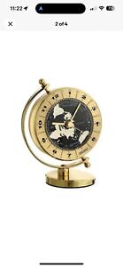 Seiko Table Clock World Time Gimbaled Design Brass Case, QHG106GLH New In Box