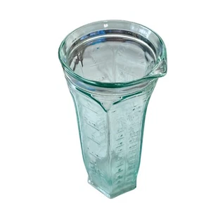 Taza Medidora Vintage Vidrio Húmedo/Seco Italia Decoración Pasta 6 Caras Tinte Verde - Imagen 1 de 8
