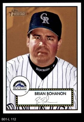 2001 Topps Heritage #112 Brian Bohanon Rockies 8 - NM/MT - Image 1 of 2