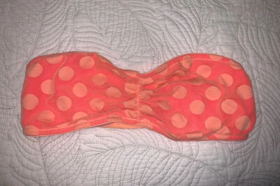 Victoria’s Secret VS PINK Strapless Bandeau Bralette Orange L NWT - Image 1 of 4