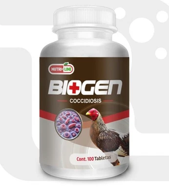 NUTRI-LINE Biogen (amprolium) Solution treats 100 Tablets For Poultry, Roosters Chicken