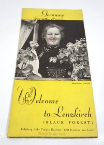 Brochure Feldberg Foresta Nera Germania opuscolo vintage anni 40 50 - STRAPPATA - Foto 1 di 5