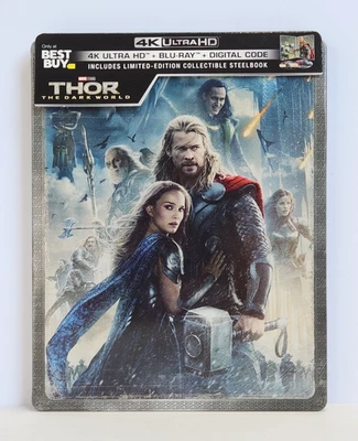 Thor: The Dark World (2013) 4K UHD + Blu-ray Combo 2019 Best Buy SteelBook Foto 1 de 4