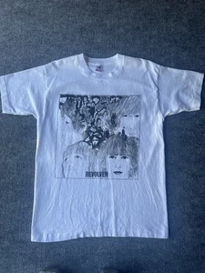 Vintage 90s The Beatles Revolver Band Tee Shirt Double Sided Adult Large White - Picture 1 of 11
