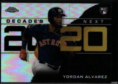 2020 Topps Chrome Update #DNC-4 Yordan Alvarez Decade's Next - Image 1 of 2