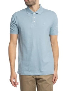 Lyle & Scott de los hombres Camisa polo superfina, Azul - Imagen 1 de 5