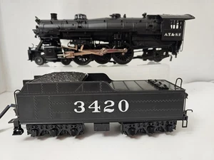 K Line K3330 O Gauge Diecast Santa Fe 4-6-2 Pacific #3420 w/ Sound Tested, NICE - Picture 1 of 15