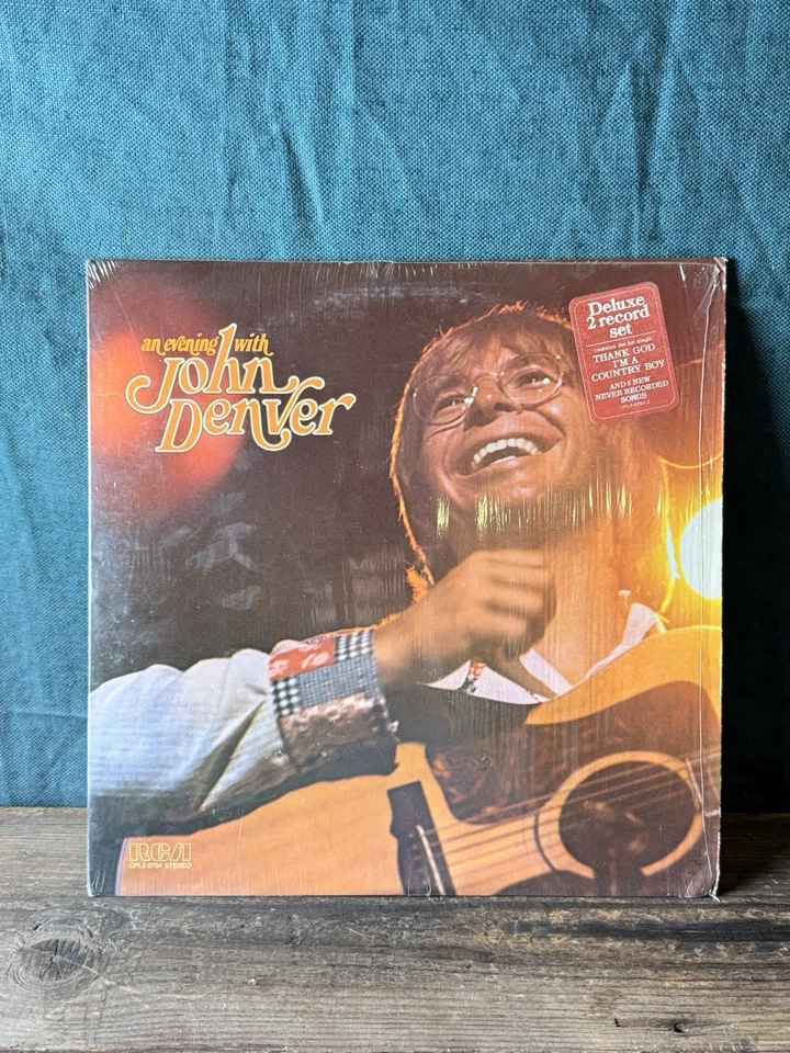 John Denver An Evening With 2 LP 1975 RCA CPL2-0764 Shrink VG+ Dynaflex — 第 1/4 张图片