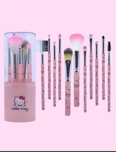 Sanrio Hello Kitty 11pcs Makeup Brush Set - Picture 1 of 3