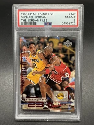 1998 Upper Deck The Jordan Files No147 Майкл Джордан/Коби Брайант PSA 8 HOF - Изображение 1 из 2