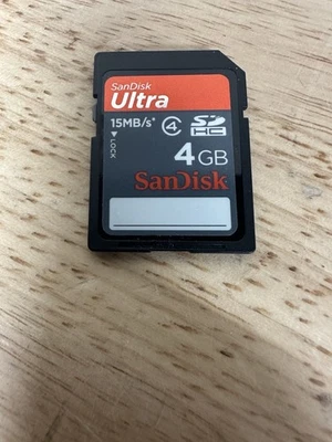 OEM Genuine SanDisk 4GB Ultra SDHC I Memory Card - Class 4 - 15 MB/s - Image 1 of 3