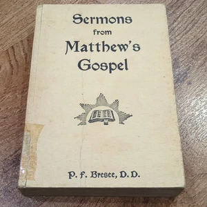 Sermons from Matthew's Gospel P.F. Bresee D.D. Nazarene Publishing Paperback - Bild 1 von 3